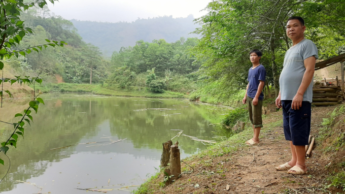 3-1029_20220301_25.jpg Ao cá nhà ông Phùng Văn Kiếu ở thôn Nà Rầy, xã Thanh Vận, huyện Chợ Mới. Ảnh: Toán Nguyễn.