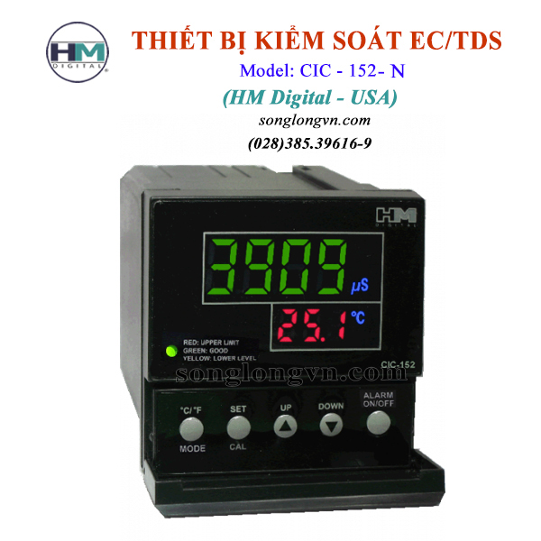 Thiết bị kiểm soát EC/TDS Model: CIC-152-N Hiệu: HM Digital – USA