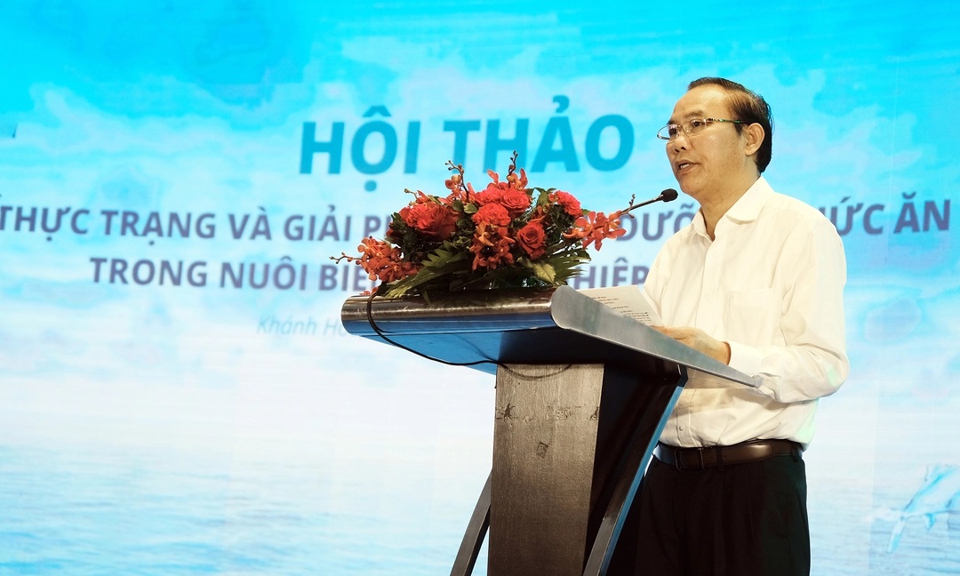 xay-3-truc-hanh-dong-dua-nuoi-bien-thanh-nganh-hang-gia-tri-cao-115234_232.jpg Thứ trưởng Phùng Đức Tiến phát biểu kết luận Hội thảo Thực trạng và giải pháp về dinh dưỡng, thức ăn trong nuôi biển công nghiệp Việt Nam. Ảnh: Đức Minh.