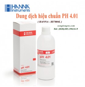Dung Dịch Hiệu Chuẩn pH4.01, HI7004L/1L, Chai 500mL/1 Lít