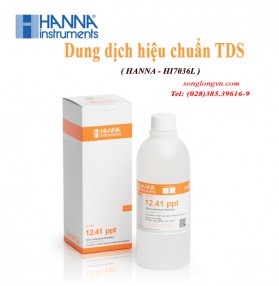 Dung Dịch Hiệu Chuẩn TDS 12.41 g/L (ppt), HI7036L, Chai 500mL