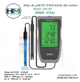 Máy đo pH/EC/TDS/nhiệt độ online HM500