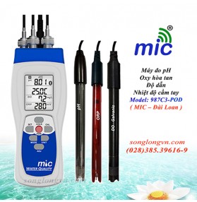 Máy đo pH/Oxy hòa tan/ORP/nhiệt độ cầm tay 987C3 POD MIC