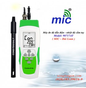 Máy đo độ dẫn điện ( EC )/ nhiệt độ cầm tay 98717AT MIC